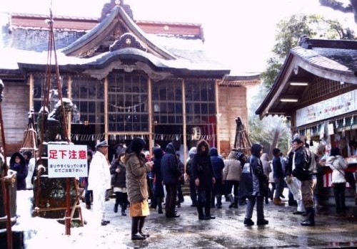 初詣　青柴神社　お正月