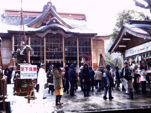 初詣　青柴神社　お正月