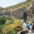 インド　アジャンターの石窟　遺跡　世界遺産