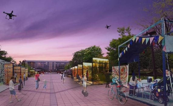 長岡　未来創造博　おやこヨガ