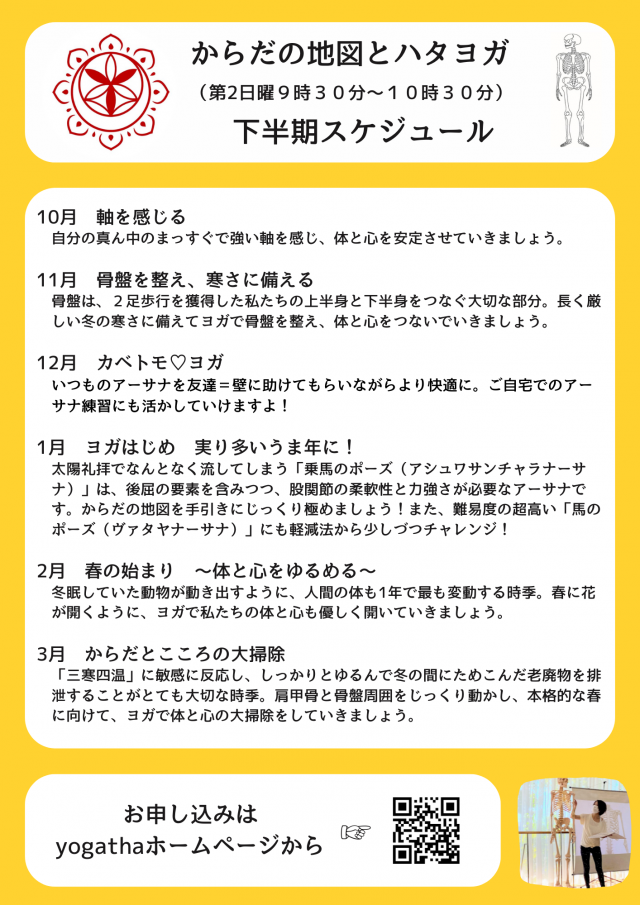 理学療法士が伝える・からだの地図とハタヨガ